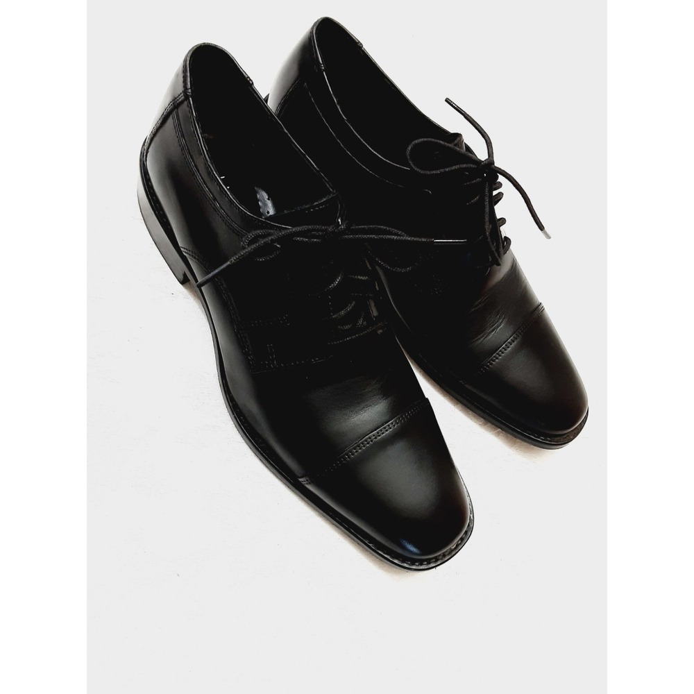 J. Murphy by Johnston & Murphy Dress Shoes Men Black Leather Oxford Size 8.5 M